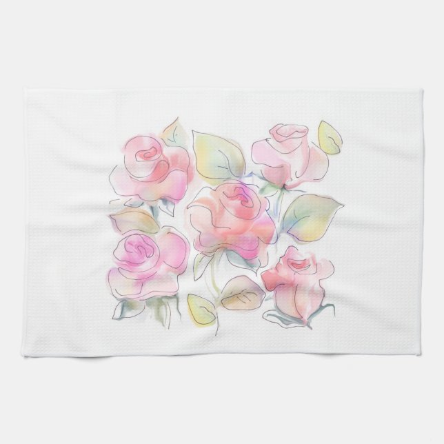 rose towel (Horizontal)