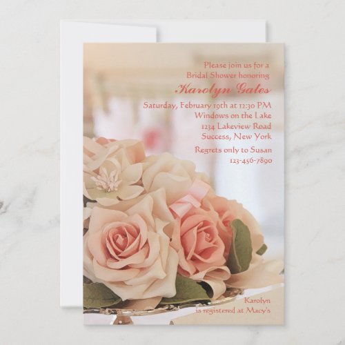 Rose Tray Invitation