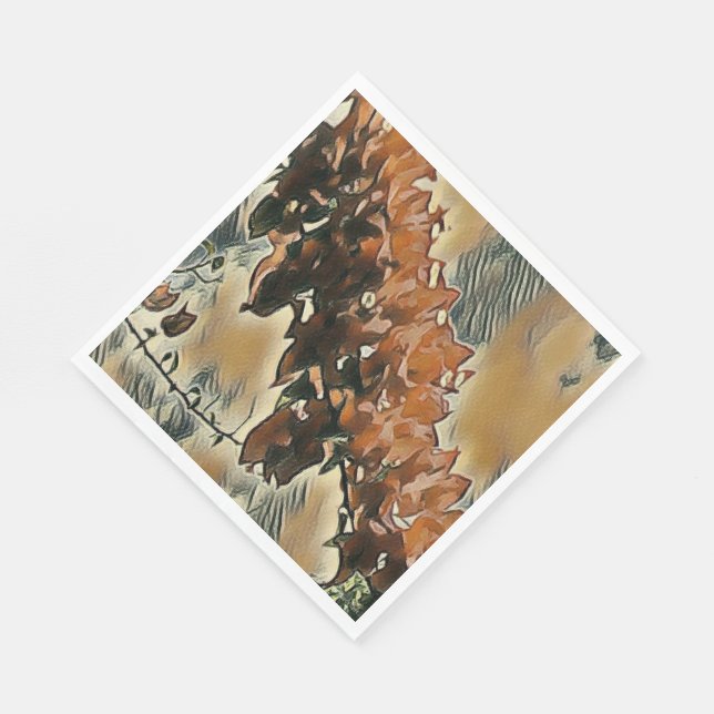 Rose Tree Art Napkins (Corner)