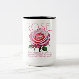 Rose Two-Tone Coffee Mug