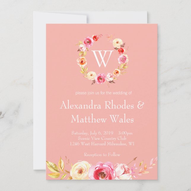 Rose Unity Invitation (Front)