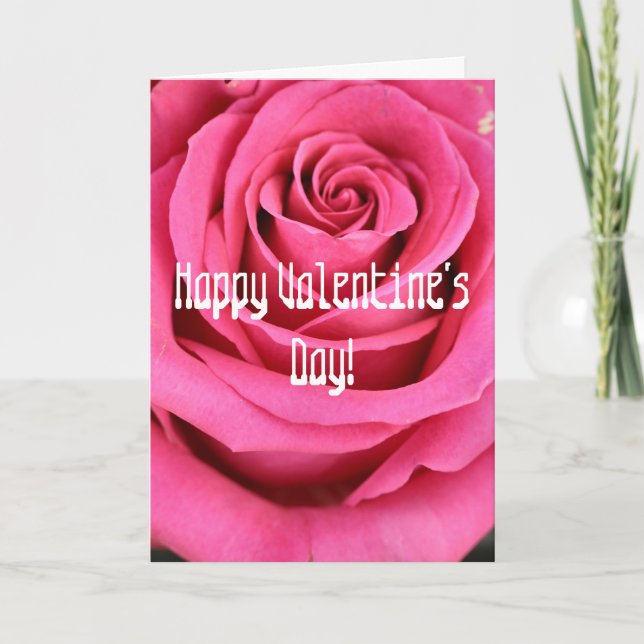 Rose valentine's  day card (Front)