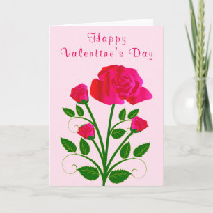 Rose Valentine's Day Card