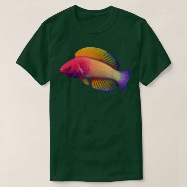 Rose Veiled Fairy Wrasse  T-Shirt (Design Front)