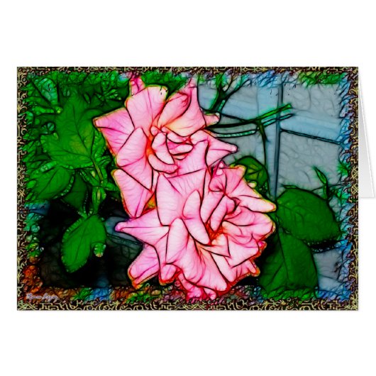 Rose Vine Cards (Front Horizontal)