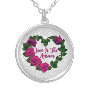 Rose Vine Heart Necklace