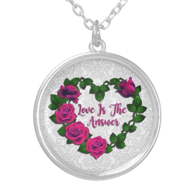 Rose Vine Heart Necklace (Front)