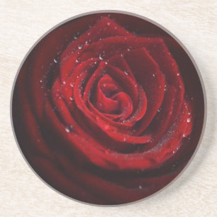 Rose Vines Heart Pattern Flower Peace Love Destiny Drink Coaster