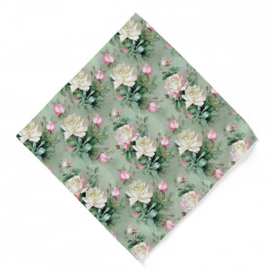 Rose Vintage Modern Popular Floral Bandana