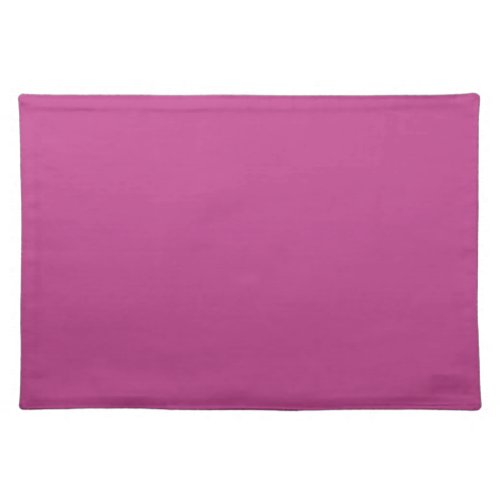 Rose Violet Solid Color Print Dark Magenta Pink Cloth Placemat