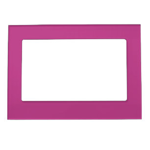 Rose Violet Solid Color Print, Dark Magenta Pink Magnetic Frame