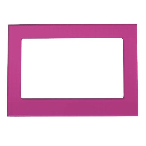 Rose Violet Solid Color Print Dark Magenta Pink Magnetic Frame