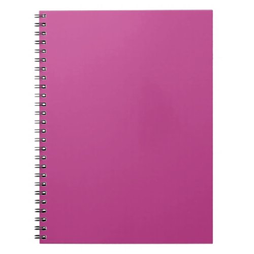 Rose Violet Solid Color Print Dark Magenta Pink Notebook