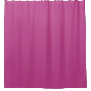 Rose Violet Solid Color Print, Dark Magenta Pink Shower Curtain