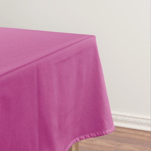 Rose Violet Solid Color Print Dark Magenta Pink Tablecloth