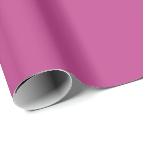 Rose Violet Solid Color Print Dark Magenta Pink Wrapping Paper
