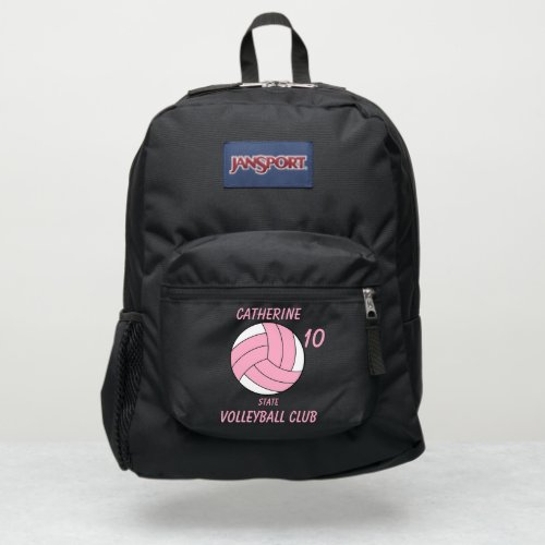 rose volleyball player backpack number name  club