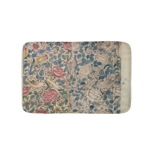 'Rose' wallpaper design (pencil and w/c on paper) Bath Mat