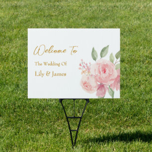 ROSE Watercolor Sign