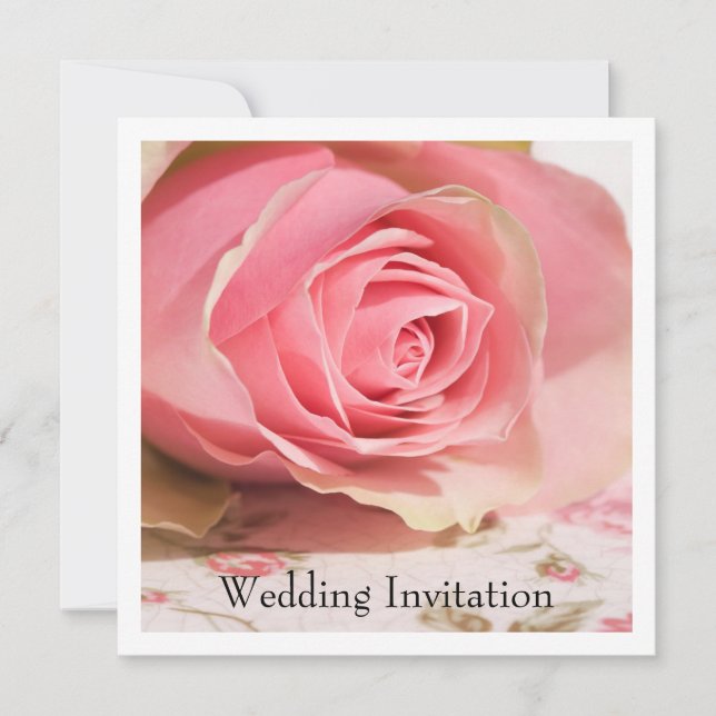 Rose Wedding Invitation (Front)