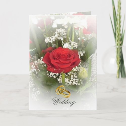 Rose Wedding Invitation Card