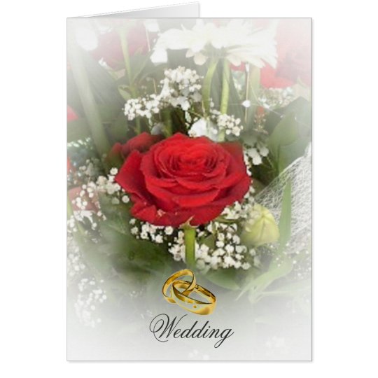 Rose Wedding Invitation Card
