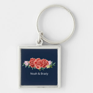 Rose Wedding Keychain