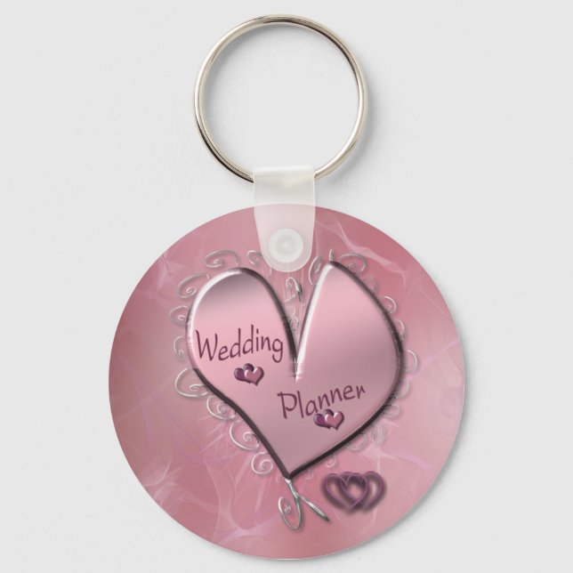 Rose Wedding Planner Keychain (Front)
