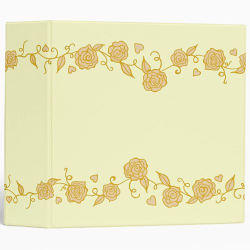 Rose Wedding Scrapbook Binder