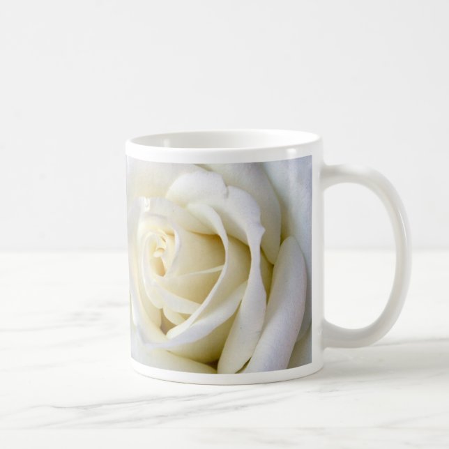 Rose White Coffee Mug (Right)