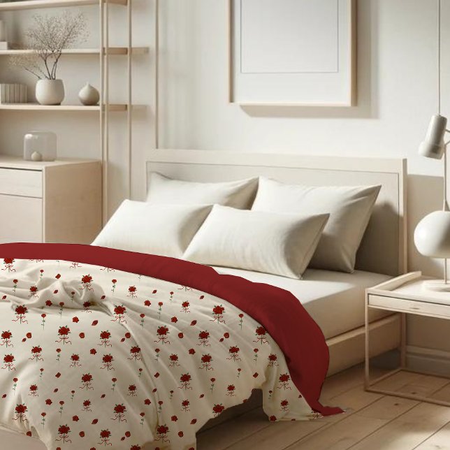 Rose Wildflower Floral Pattern Duvet Cover (Creator Uploaded)