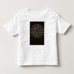 Rose window above the west door, with scenes depic toddler t-shirt
