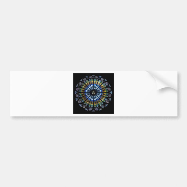 rose window bumper sticker (Front)