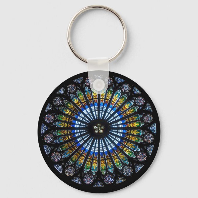 rose window keychain (Front)