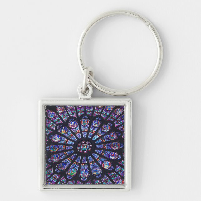 Rose Window Paris Keychain (Front)