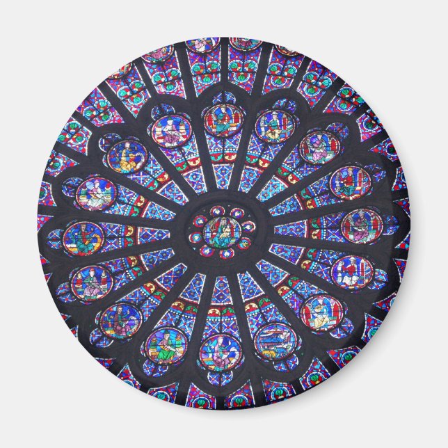 Rose Window Paris Magnet (Front)