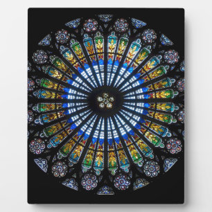 rose window plaque