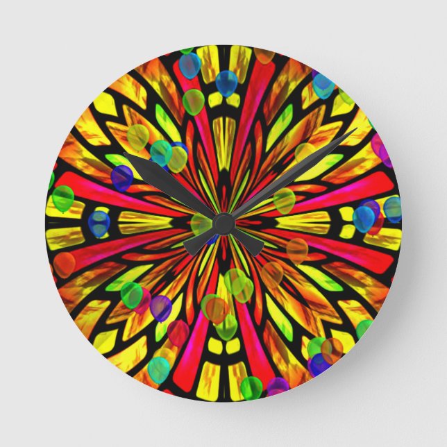 Rose Window Round Clock (Front)