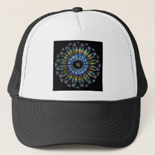 rose window trucker hat