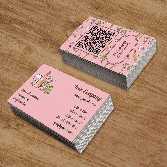 Rose Wine Business Card (Creator Uploaded)