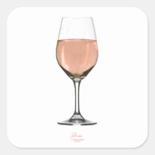 Ros wine glass sticker