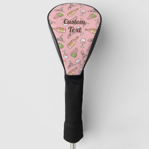 Rose Wine Pattern Golf Head Cover