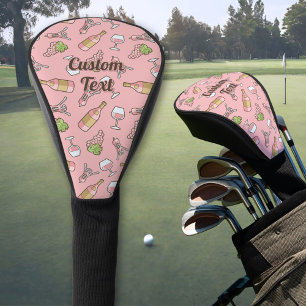 Rose Wine Pattern Golf Head Cover