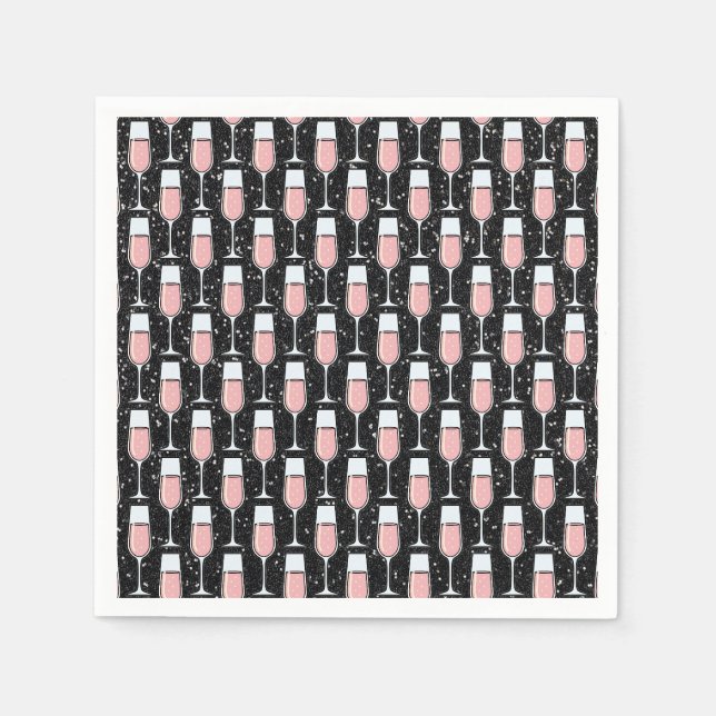 Rose Wine Pattern Napkins (Front)