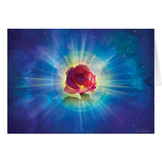 Rose Wings Cards (Front Horizontal)
