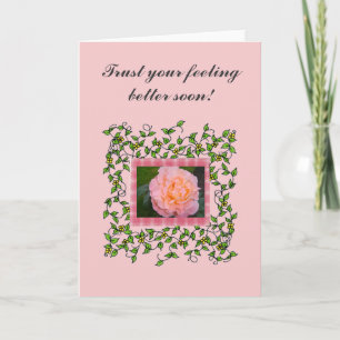 Rose with Vines Card