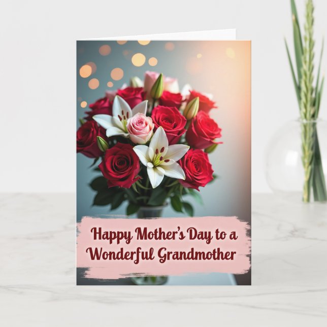 Rose Wonderful Mother Card (Front)