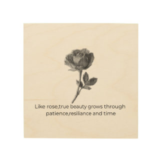 Rose Wood Wall Art
