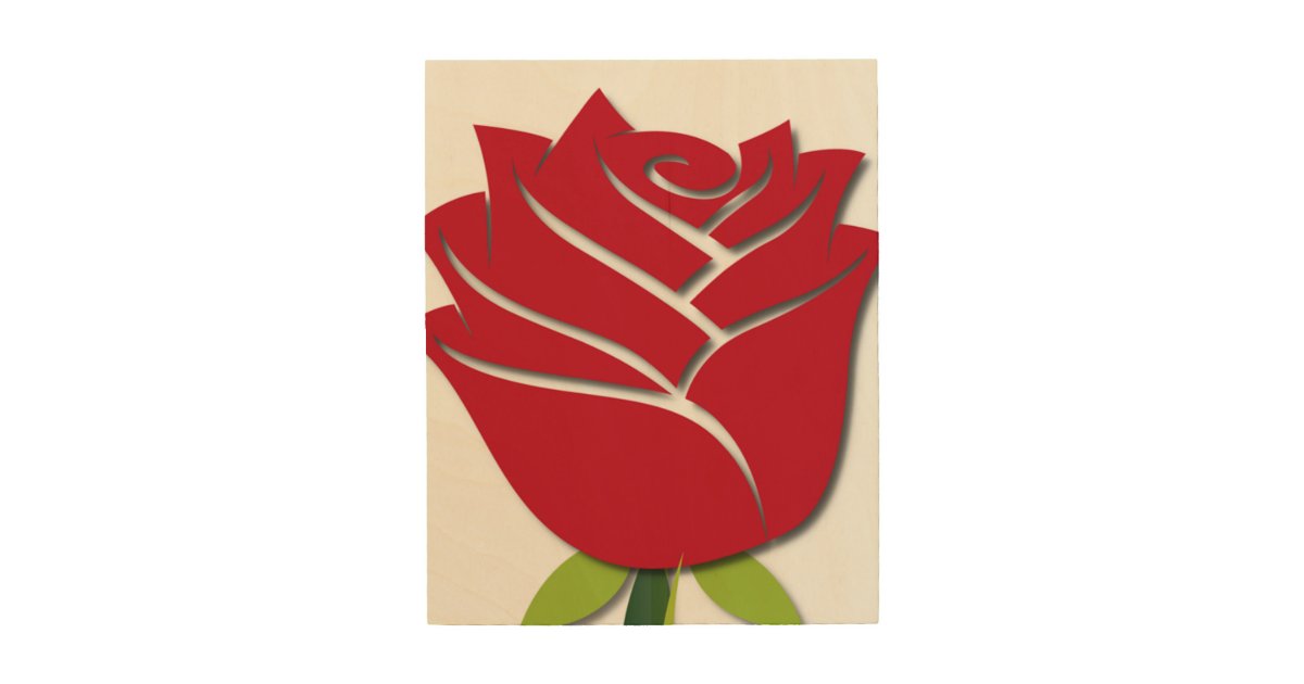 Wood Paintings Rose Flower Collages Home Living Room Wall Decor 89815