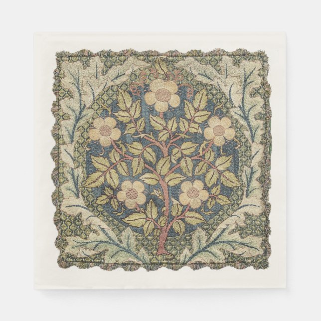 Rose Wreath by William Morris  Napkins (Front)